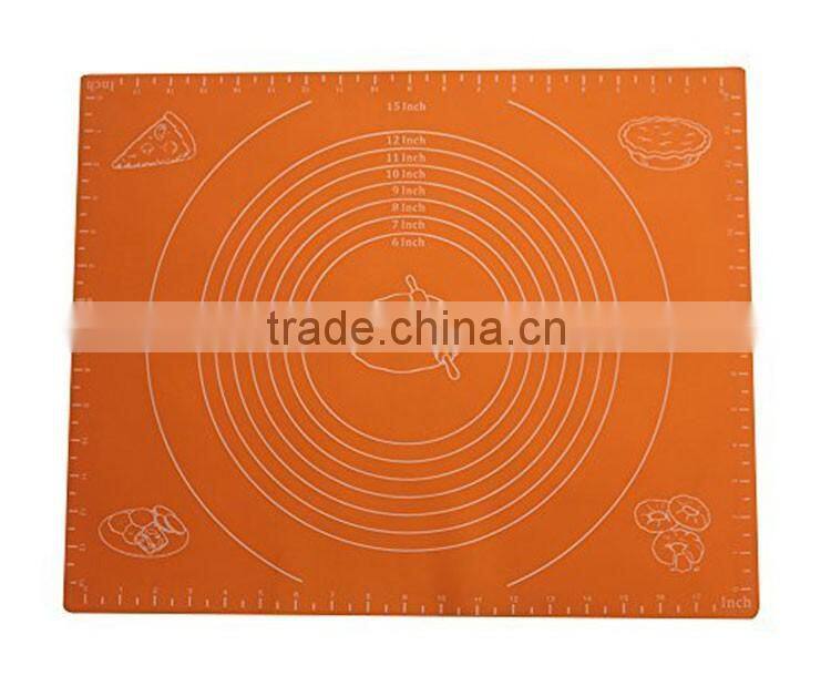 Silicone Work Rolling Baking Mat with Measurements