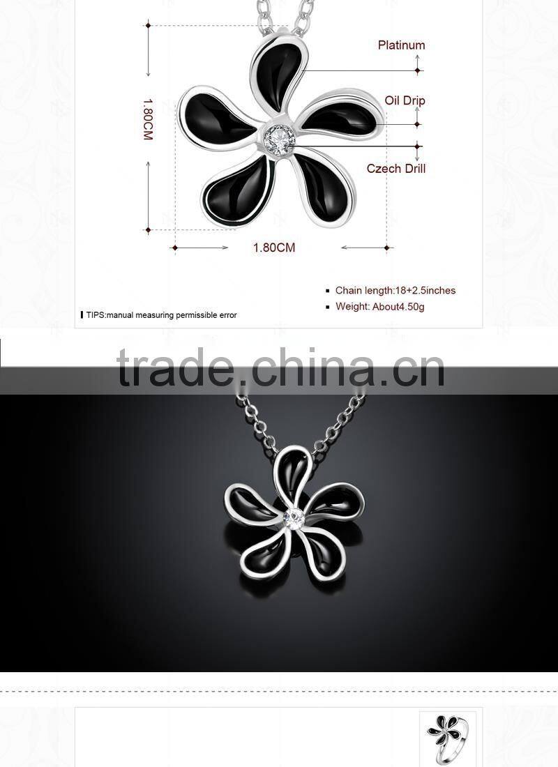 Custom Popular jewelry 18K Gold Plated Necklace and Ring Jewelry Set