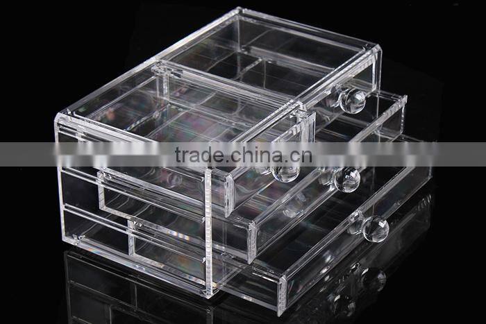 C82 ANPHY Large Drawer Makeup Box Clear Acrylic Accessory Storage Finding Box