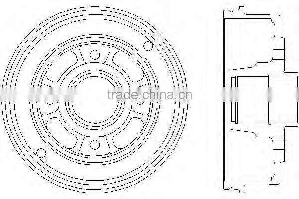 Brake drum high quality 42431-47011 auto parts accessories