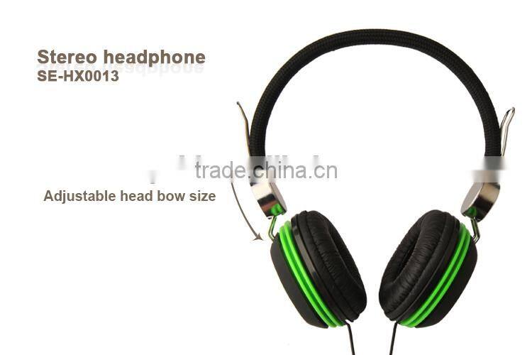 Best sound heavy bass wired stereo headphone from China factory