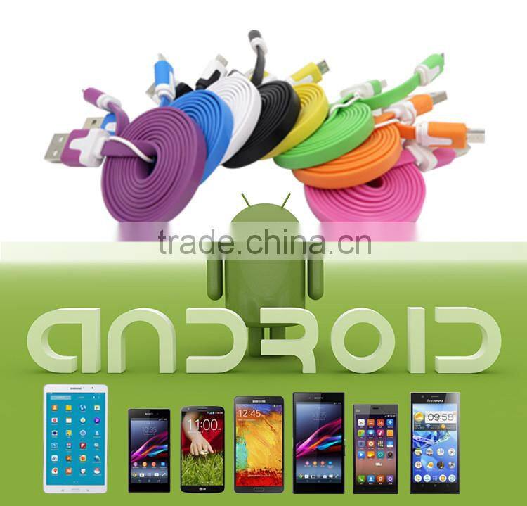 SLT Wholesale 1M 2M 3M Colorful Micro usb charger awm 2725 cable