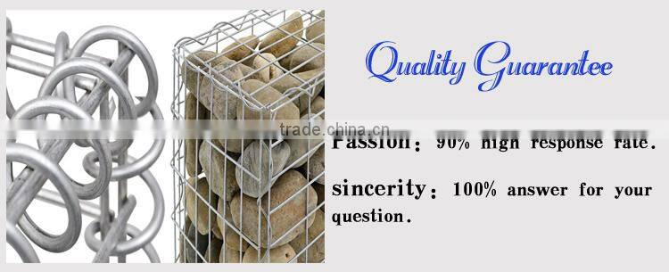 2016 gabion basket /retaining wall design/dimensions sizes for hot sale