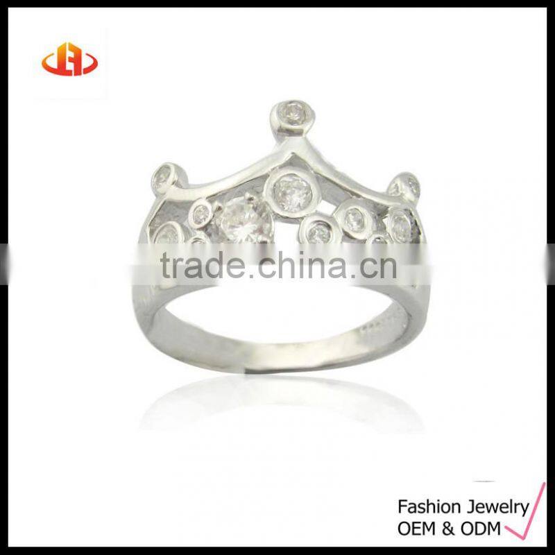 Fancy Silver Crown Ring Design Silver Crown