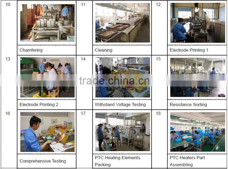 Ceramic PTC heater for Hair Curlers