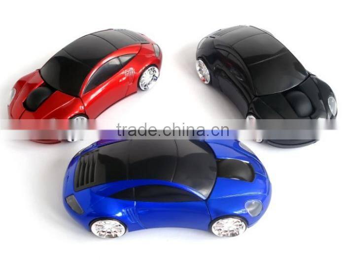 Customized Promotional Gift Laptop 2.4G wireless Car Shape Mouse