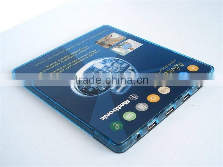 CMYK printing promotional multifunction usb hub mouse pad with LED light
