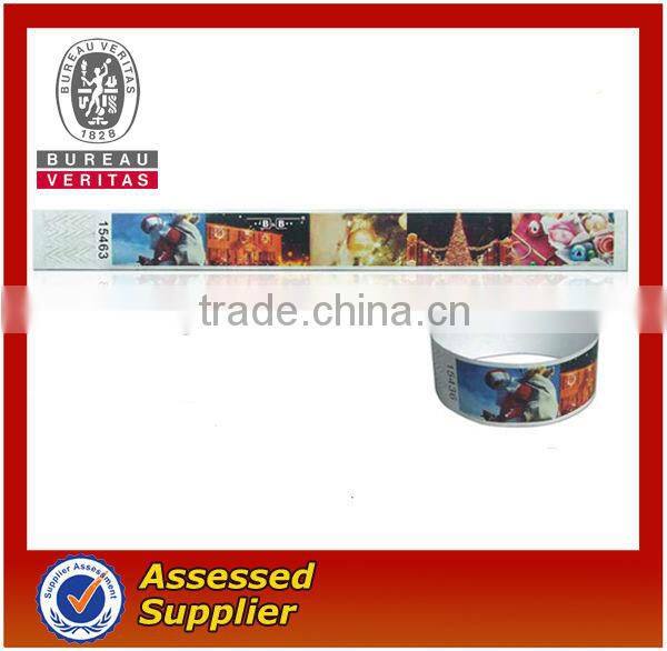 Printed tyvek wristbands