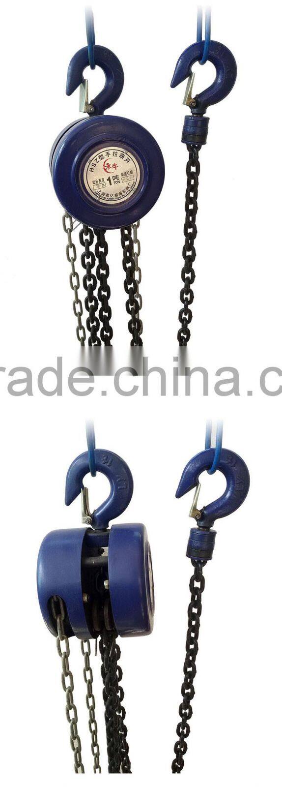 Hand Chain Pulley Block with CE Certification HSZ chain hoist 1TON 2TON 3TON manual chain hoist, hand chain block