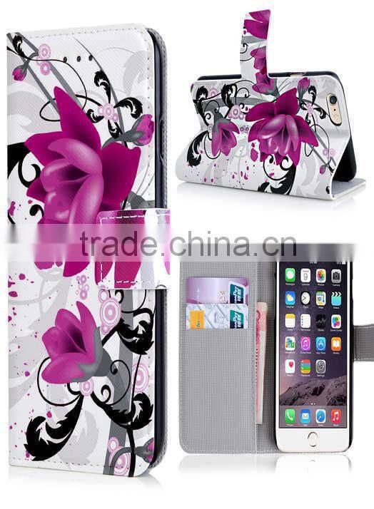 2015 new wholesale hot selling Leather flip wallet mobile phone case cover for Sony xperia Z4