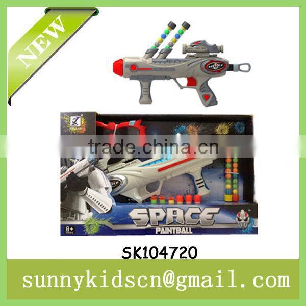 colorful soft bullet gun paintball gun with glasses