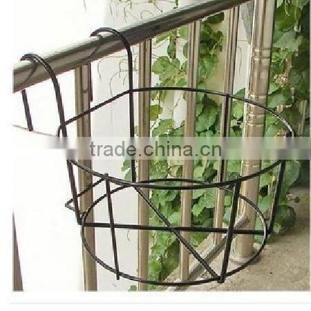 Garden hanging iron plants pot tray wall ounted kitchen wall shelf