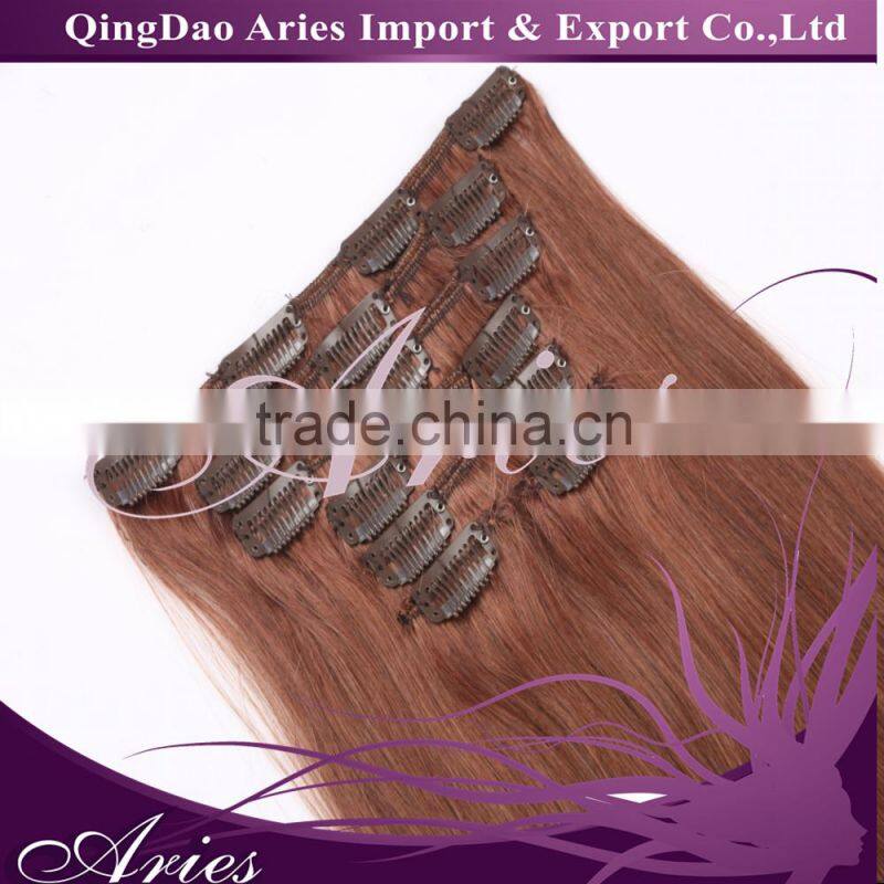 Alibaba supplier 8A grade clip in hair extension human hair extensions clip in hair extensions for black
