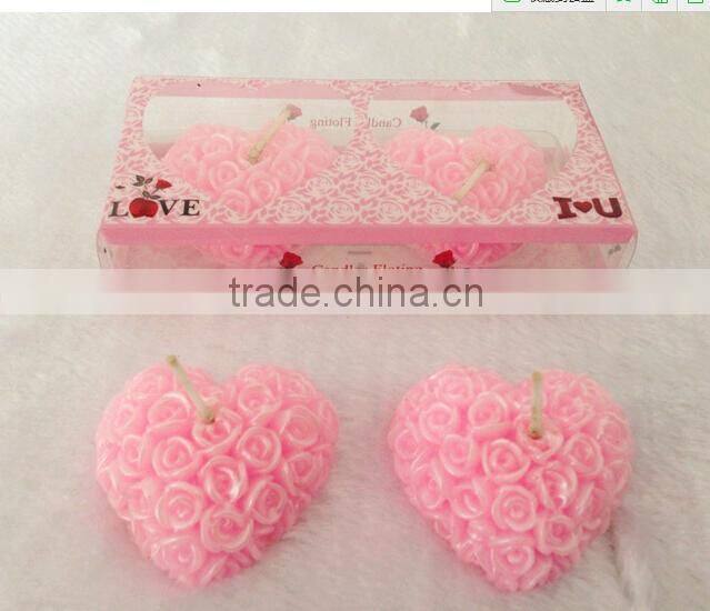 rose flower candle for wedding