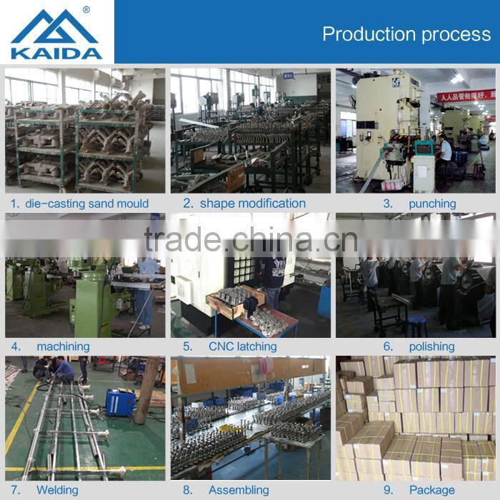 Stainless steel bracket for glass fin top and bottom fixing