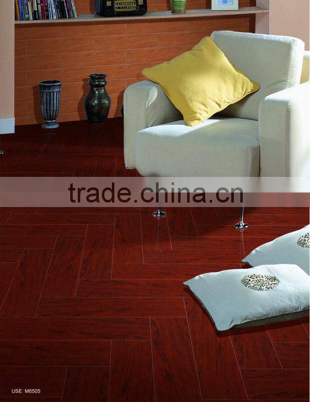 Wooden texture rusitc floor tile 150x600mm from Fujian Factory