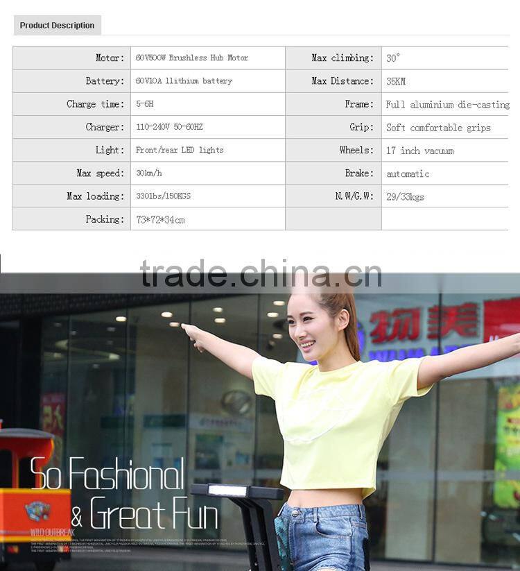 Canton Fair Best one wheel electric scooter with seat 500w/1000w