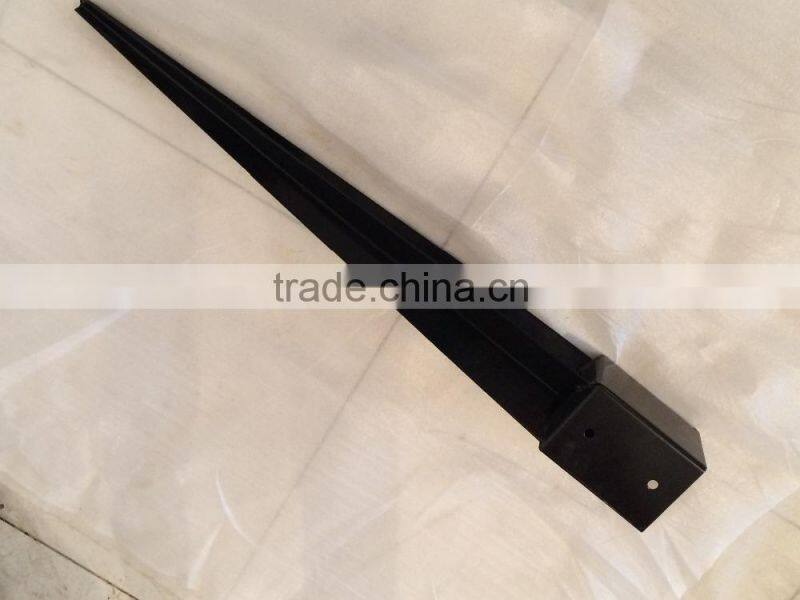 Chinese spiral ground anchor for post