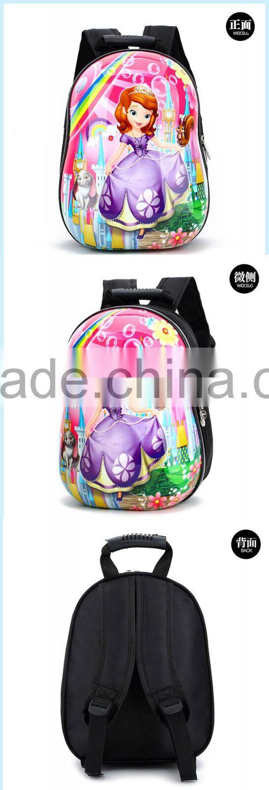 OEM / ODM Factory New Arrival Sofina the first kids cute 3D children backpacks child school bag