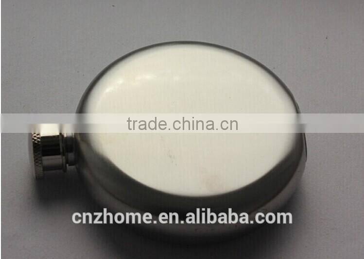 3oz&5oz stainless steel hip flask of rounded style,304 stainless steel