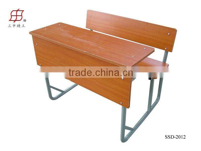 cheap steel wood standard classroom desk and chair