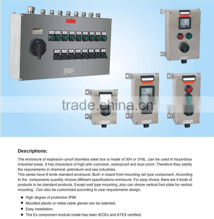 Stainless Steel Customized Explosion Proof Control Box