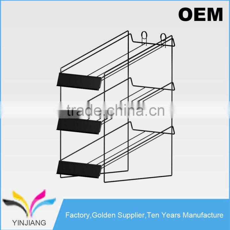 High Quality OEM design Metal Counter 3 tier wire rack snack display stand