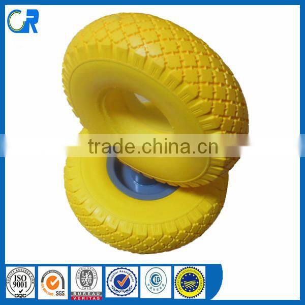China Qingdao Flat Free Tire 3.50-5 foam tire