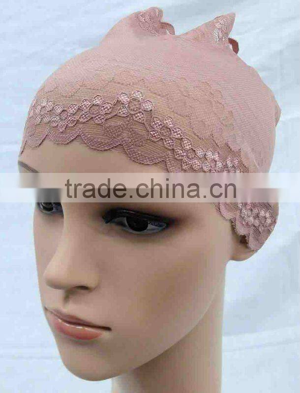 C016 new muslim lace underscarf