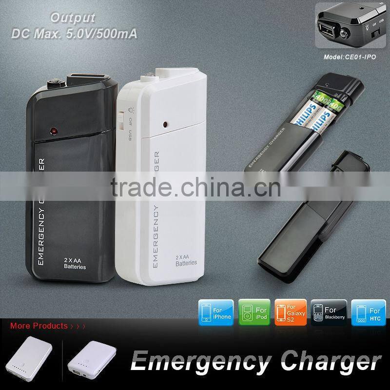 2xAA LR6 Alkaline battery Emergency charger
