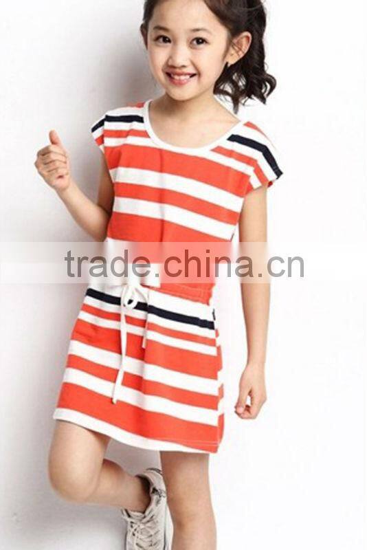 Casual stripe skirt with waistband custom (YCT-C0093)