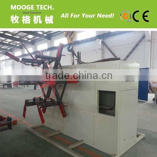 Automatic plastic pipe coiler machine
