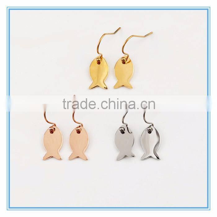 Wholesale Lovely Fish Shaped Charms Fashion Earring