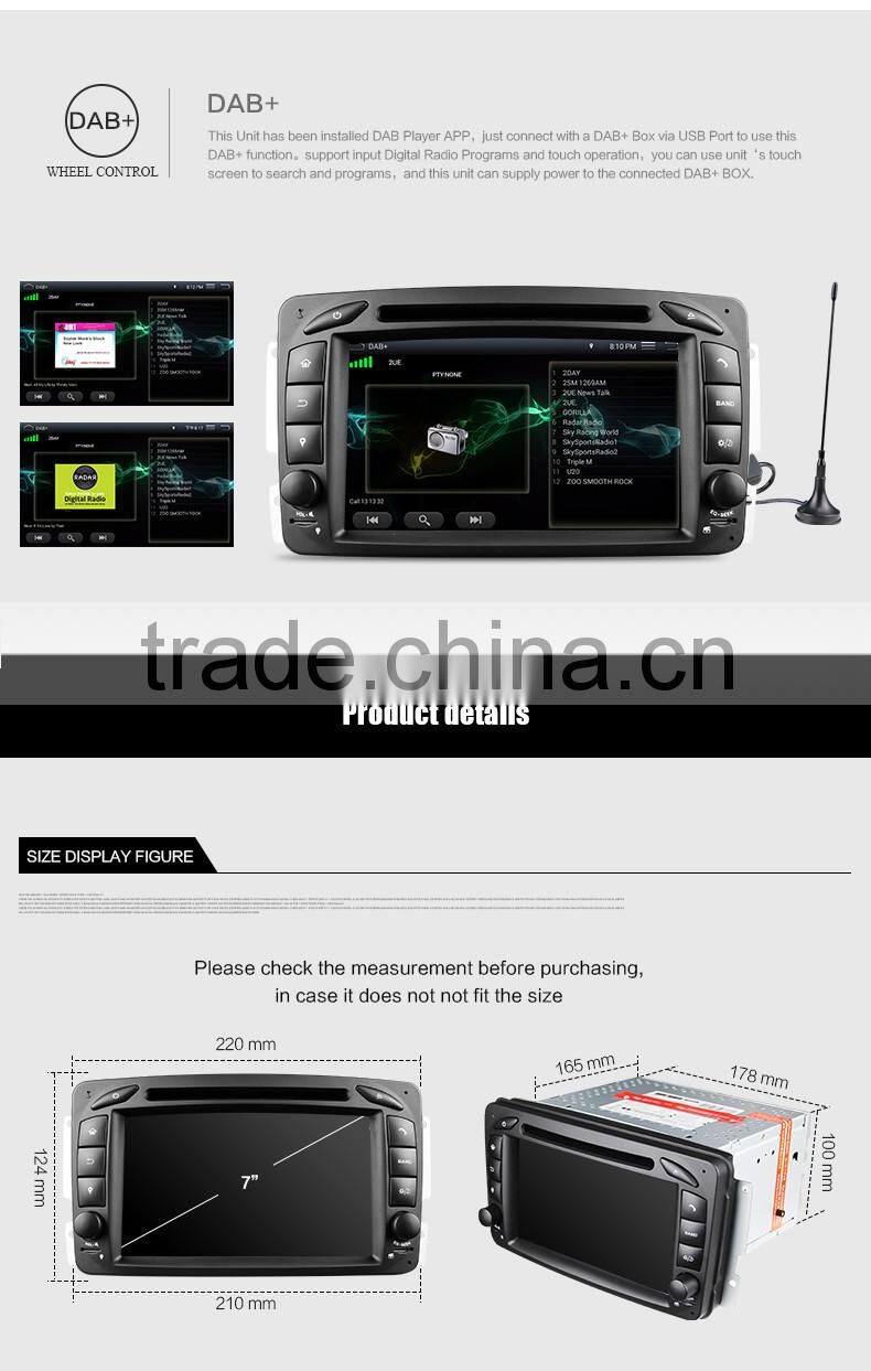 7'' WinMark multimedia car navigation with DVD player audio radio GPS Touch Screen