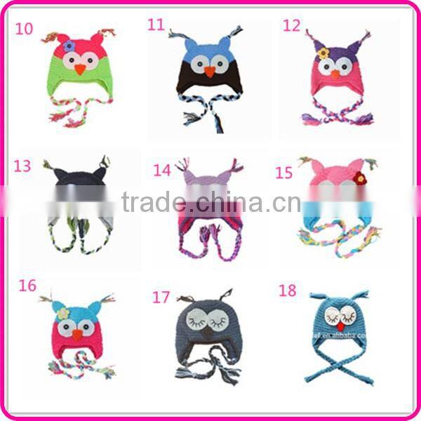 winter crochet pattern handmade baby beanie owl animal knitted hat