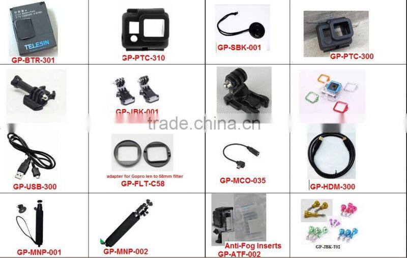 Telesin New Arrival Under Sea Diving Alloy Red Filter for Go Pro Hero3+ and Hero4