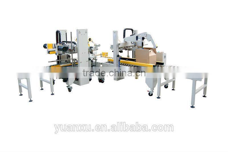 Full-Automatic Packing Machine Line for erector,case packer,sealer,strapper,palletizer and wrapper
