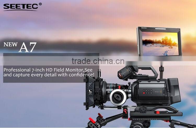 7" aluminum design IPS 1280x800 camera-top monitor HDMI SDI input and output high brightness photography equipment