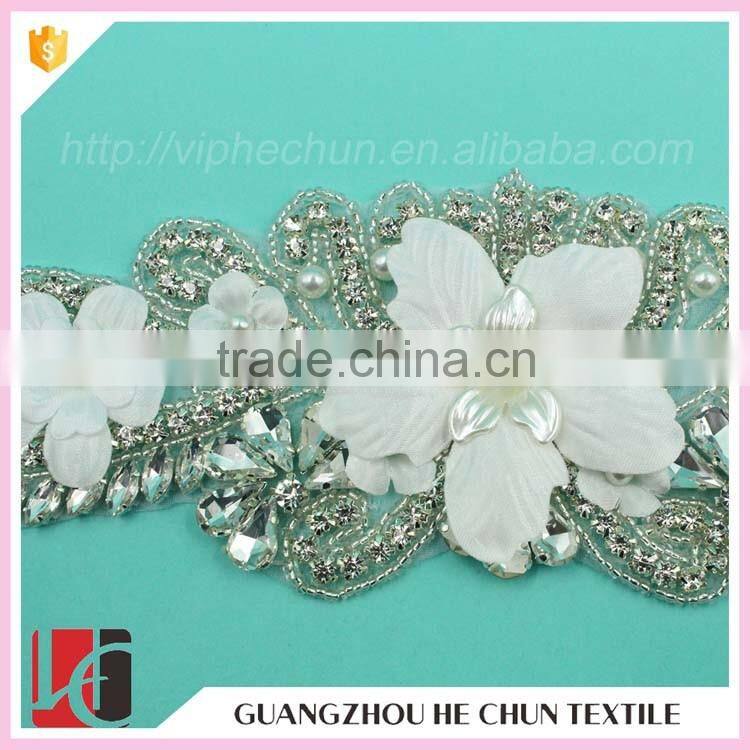 HC-4070 Hechun Beautiful Bead Crystal Diy Applique Patch for Sewing Accessories