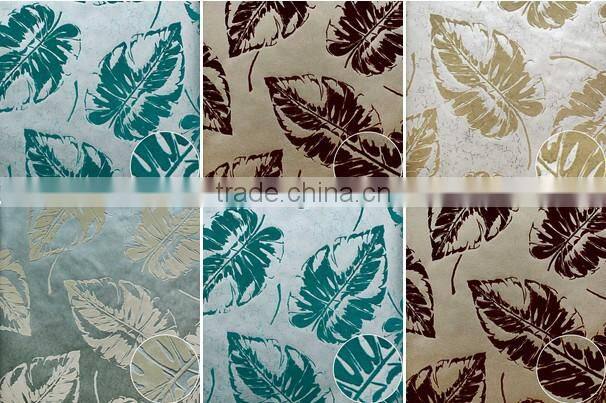 Tulai modern design purple flocked wallpaper