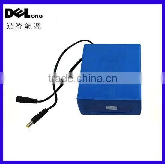 OEM/ODM 12v light weight battery pack 10ah with switch led indicator for LED light/panel&Camera/IP Camera