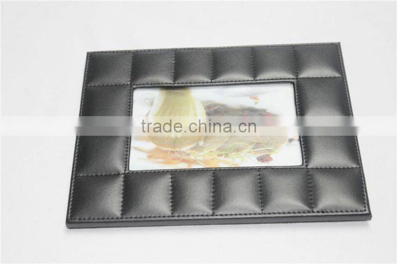 Most popular exquisite and high quality square leather 3x2 photo frame