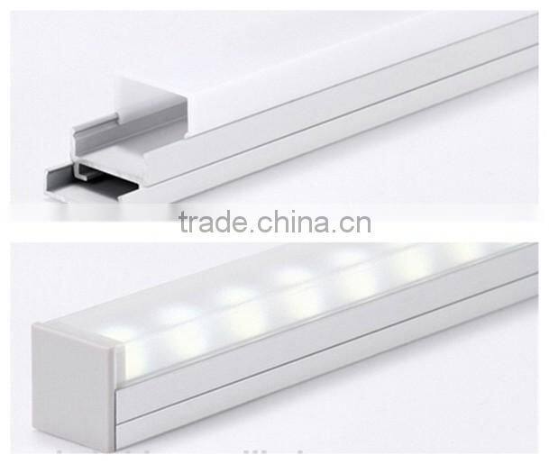 The aluminum profile dedicated for ceiling led lighting for interior and thin furniture elements