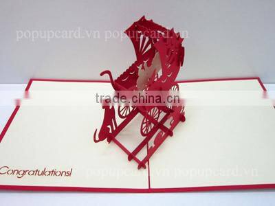 The Wedding 3d greeting pop up card