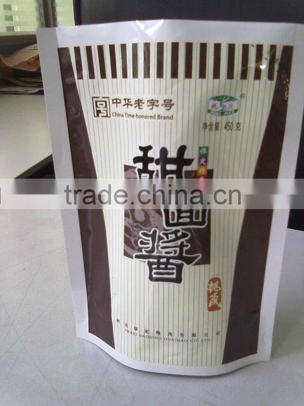 New! hot sale new design BOPP/PE sauce packing bags