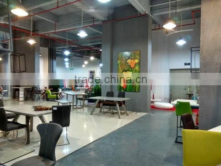 2016 Popular marble top stainless steel frame dining table