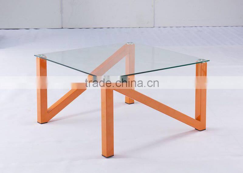 Modern high quality M-design Glass top coffee table cheap