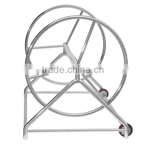 Stainless steel lane rope collector car lane line storage reel for swimming pool