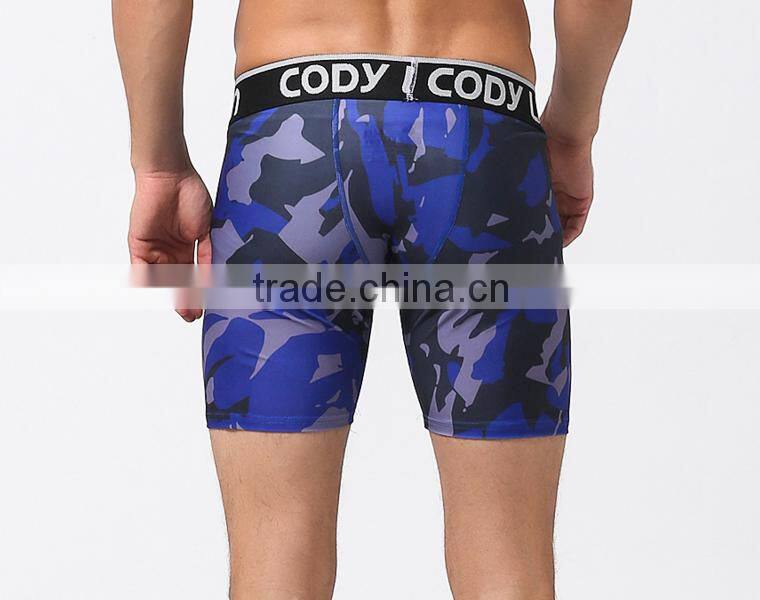 High Elastic Camo Mens compression Shorts Base Layer Sports Fitness Running Soccer Football Shorts