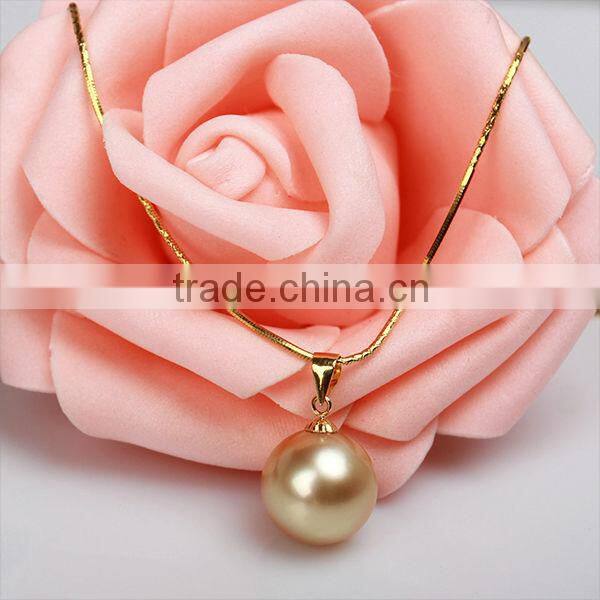 18K gold south sea pearl price necklace pendant pattern